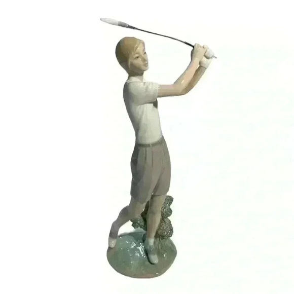 Vintage Lladró A Perfect Drive‎ #6550 Figurine Retired Golf Sculpture in Box - Picture 8 of 16